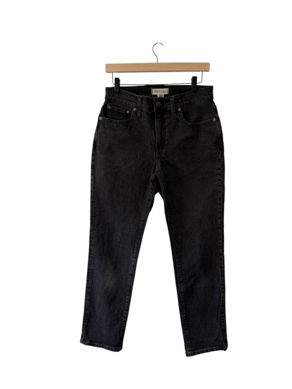 Madewell The MidRise Perfect Vintage Jean in Lunar Black  Size 27 Flattering Fit